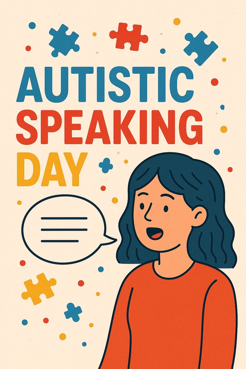 Today is Autistic Speaking Day. A reminder to listen to autistic voices, not just speak for them. Giving space for self-expression and understanding helps create a world where mental health isn’t just supported but truly respected. #AutisticSpeakingDay #MentalHealthMatters