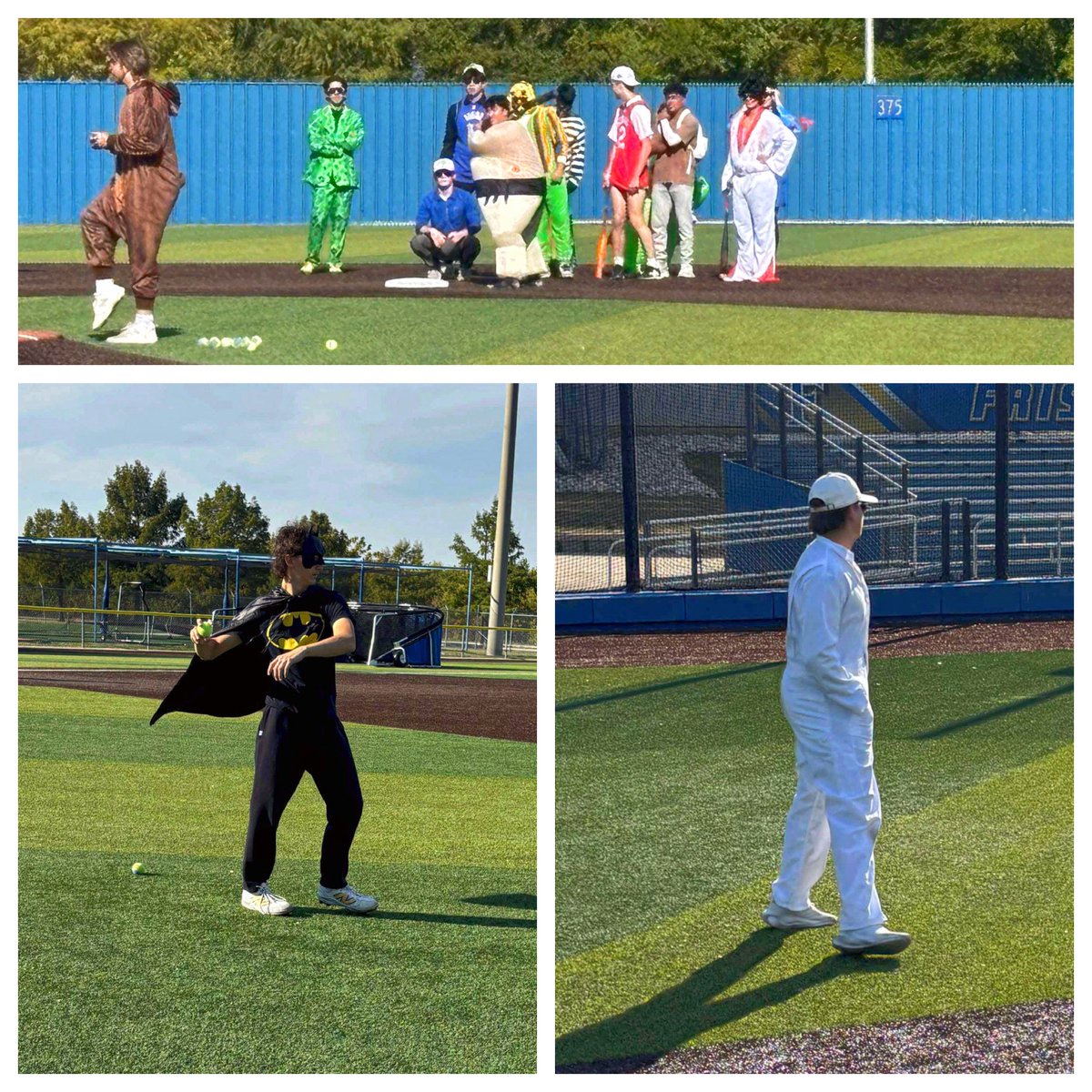 Halloween shenanigans continued with a little competition on the field in costumes👻

<a href="/FHSRaccoons/">Frisco High School</a> <a href="/Friscoisdsports/">Official Frisco ISD Sports</a> <a href="/hankcasey26/">Coach Casey</a>

#parkwoodboys #allin_raccoons #raccoonseverybody #friscohighschool #friscoraccoons #friscobaseball #baseballjourney