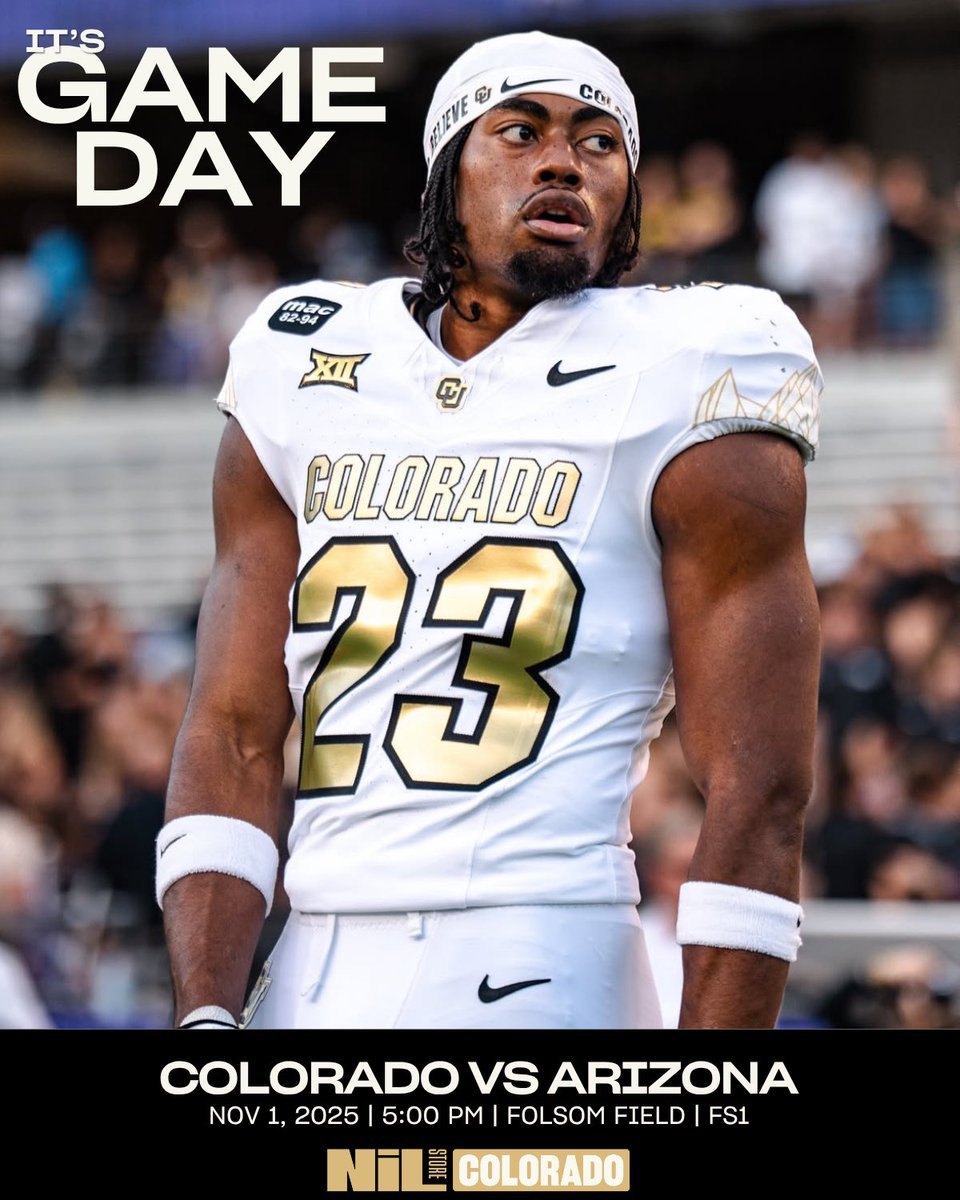 Homecoming Game @ 5:00!! See y’all in Folsom! SKO BUFFS🦬

#coloradofootball #skobuffs #gameday #cufootball