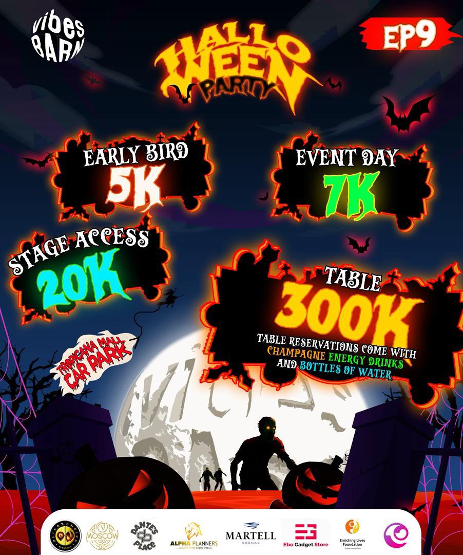 rigitiX's tweet image. We’ve got tricks and treats! 🎃

This spooky season, win an Event Day ticket to @vibesbarn to enjoy a spine-chilling carnival under the moonlight.

How to enter 👇
- Follow @rigitiX &amp;amp; @vibesbarn
- Like, repost and tag friends. 

We’ll randomly select 2 winners tomorrow.
