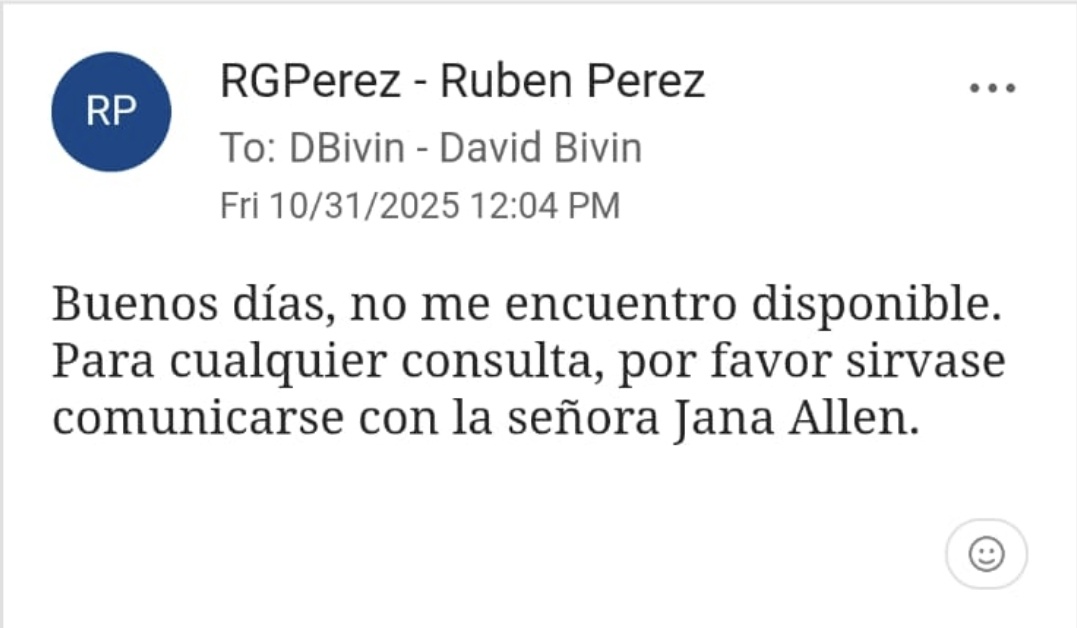 Respuesta de Ruben Perez VP RH <a href="/canaldepanama/">Canal de Panamá</a> a miembro que cuestiona descuentos arbitrarios que ordena Perez. Se esconden y callan pero siguen con su afán de atacar al trabajador y su familia. Esta ADM/JD se empeña en desecrar derechos y destruir el régimen laboral ¿que buscan?