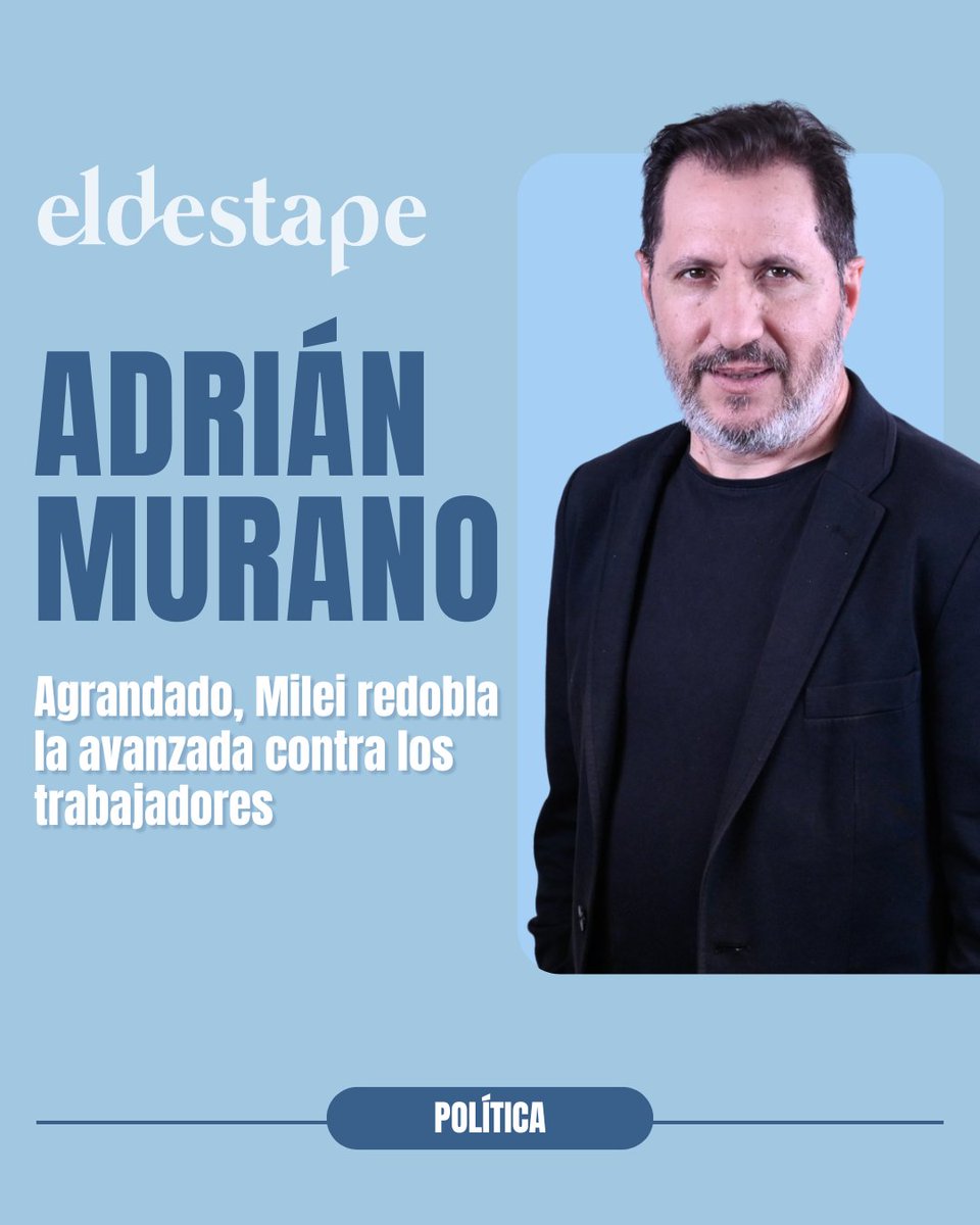 🔴Estimulado por el triunfo electoral el presidente acelera el plan flexibilizador en acuerdo con grandes empresas y provincias afines

Por <a href="/adrianmurano/">Adrián Murano</a> ✍️
👉eldestapeweb.com/politica/refor…