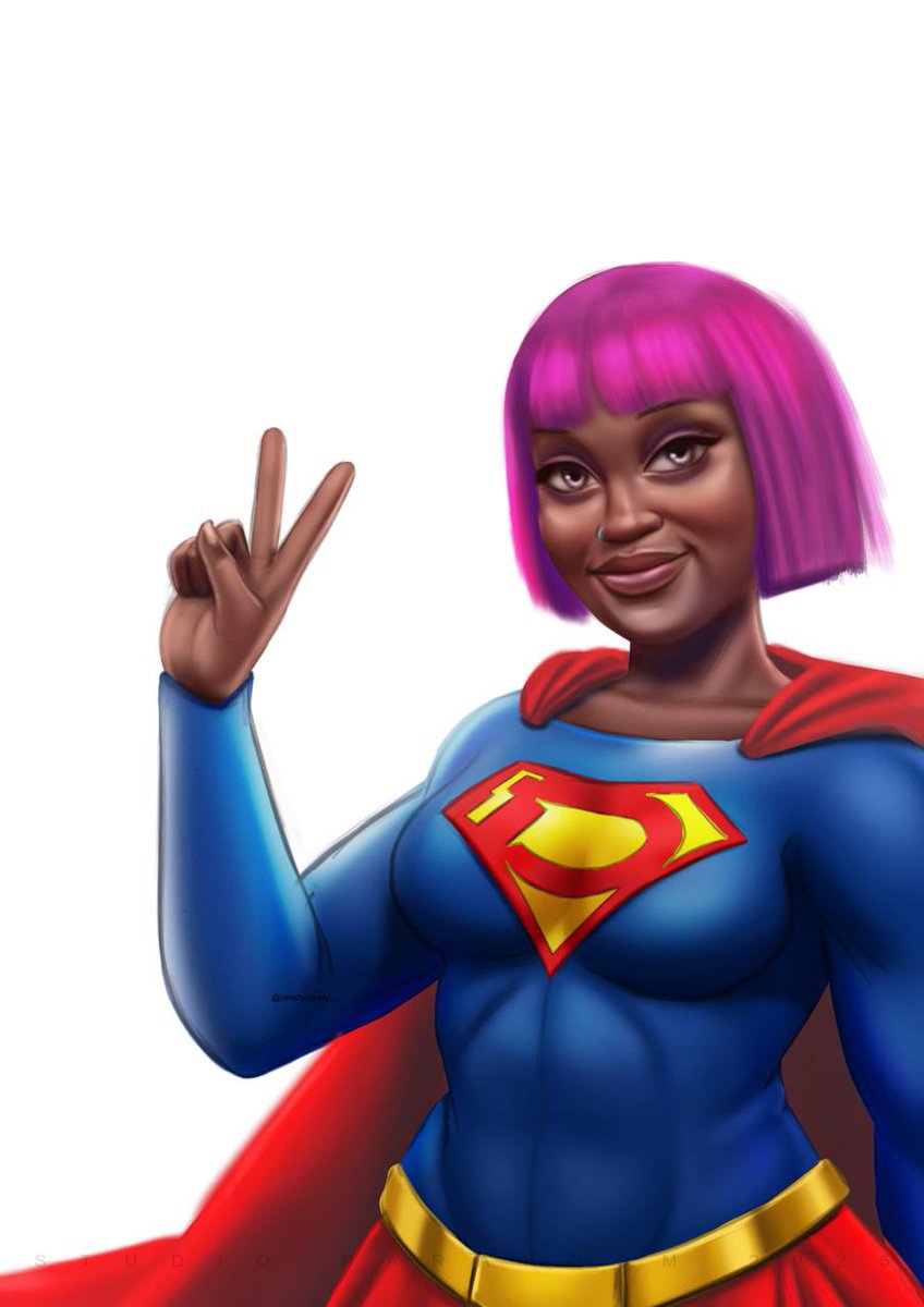 Dark or pink hair? What did you cosplay as yesterday <a href="/Adjoa_Dora/">𝐃𝐨𝐫𝐚 𝐍𝐨𝐭 𝐓𝐡𝐞 𝐄𝐱𝐩𝐥𝐨𝐫𝐞𝐫</a> ?
Happy New Month faithful viewers and honorable followers! 
#characterart #Supergirl #comicbook #illustration