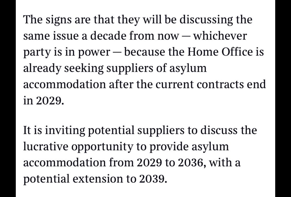 They are not planning to stop the boats —they are not planning to close the asylum hotels —they are not planning to listen to you

Source: The Times