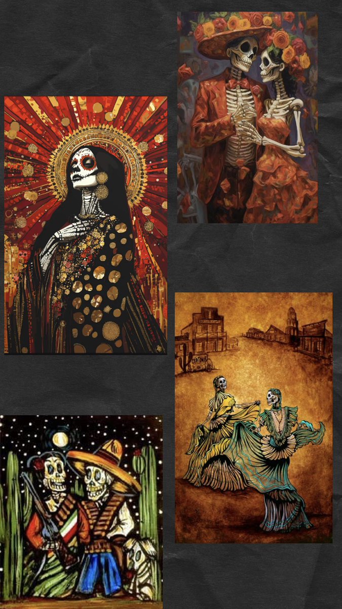 Día de los Muertos (Day of the Dead) is a two day celebration to celebrate infants/children (Nov. 1) and adults (Nov. 2) who have passed. The days coincide with the Catholic All Souls and All Saints Days. 💀