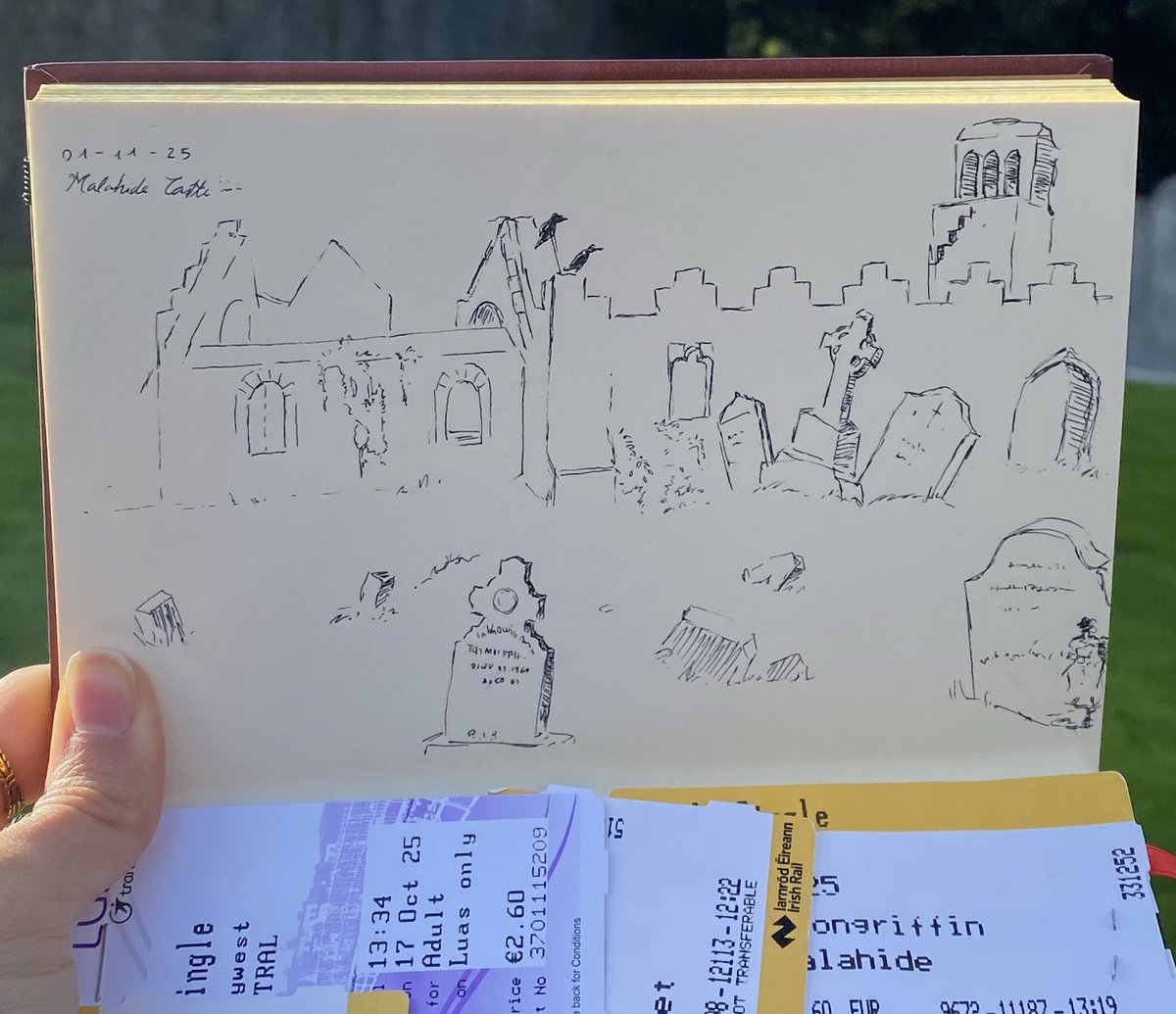 atominkk's tweet image. Today I visited Malahide Castle’s Gardens and here is what I drew 

⋆  ͙֒ ⋆ 🌷𓃗.ೃ࿔*:･