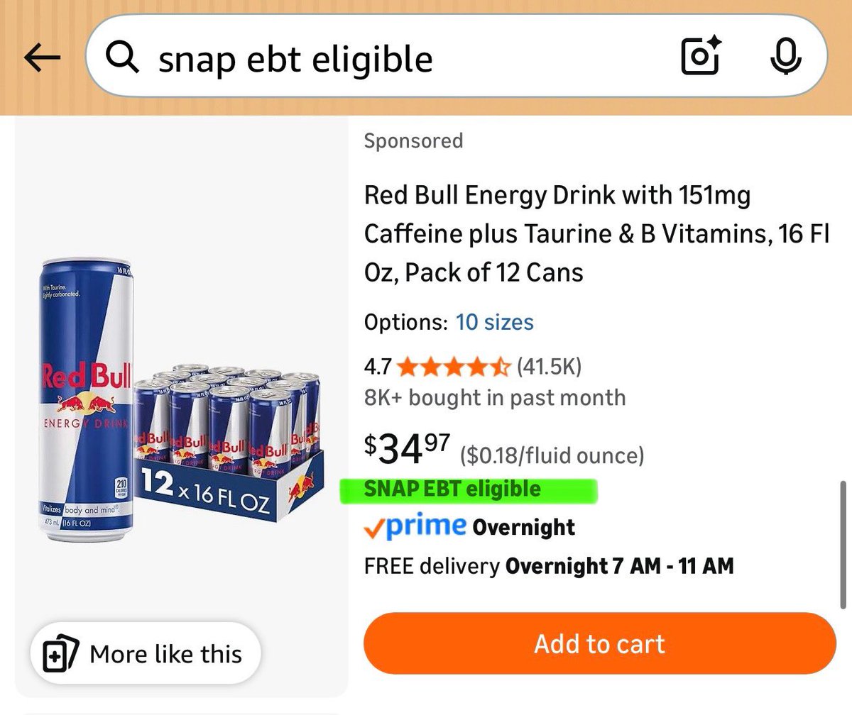 <a href="/DOGE/">Department of Government Efficiency</a> <a href="/JackySinAZ/">JackySinAZ 🇺🇲</a> Cool. Now audit wasteful SNAP fraud, caviar, collagen &amp; lobster. Then completely eliminate the program.