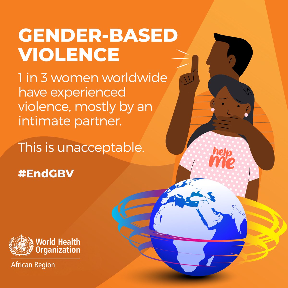 Did you know?
1 in 3 women and girls 🧕🏾👩🏾👩🏾‍🦱 around the 🌍 experience physical and/or sexual violence by:

🔸 A husband or boyfriend
🔸 An intimate partner or lover
🔸 A parent or relative
🔸 A colleague, boss, or stranger

Violence against women and girls is unacceptable.