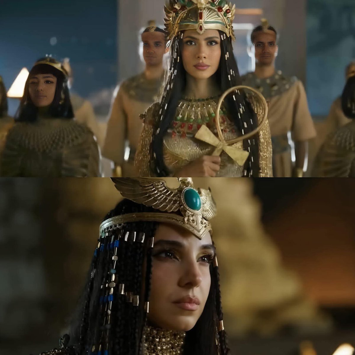 Ma_Mostafa12's tweet image. سلمى ابو ضيف و هدي المفتي  من افتتاح المتحف المصري الكبير♥️🇪🇬