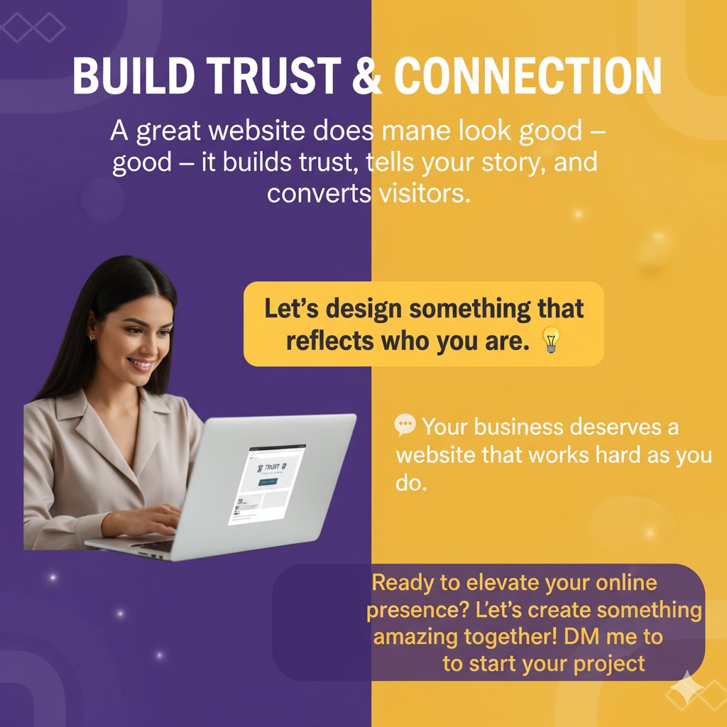 samie_adeolu's tweet image. A great website builds trust, tells your story, and drives results.
Let’s create something that truly reflects your brand.
Ready to elevate your online presence? Let’s get started!
#SmallBusinessGrowth #webdesignproblems