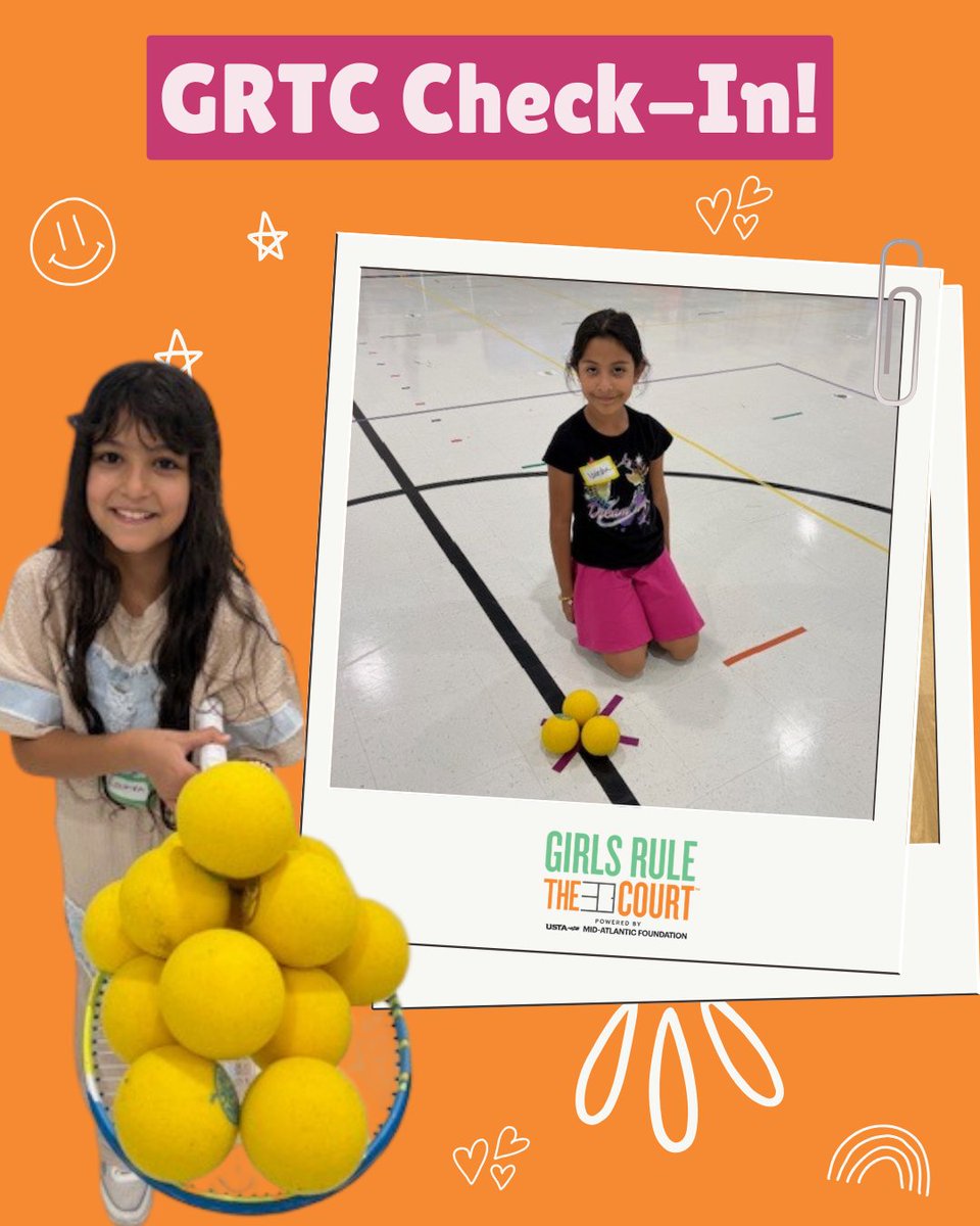 Check-in from Sully Elementary! Our Girls Rule the Court crew is all smiles, serves, and teamwork today. 💕🎾

#ustamidatlantic #girlsrulethecourt #tennis