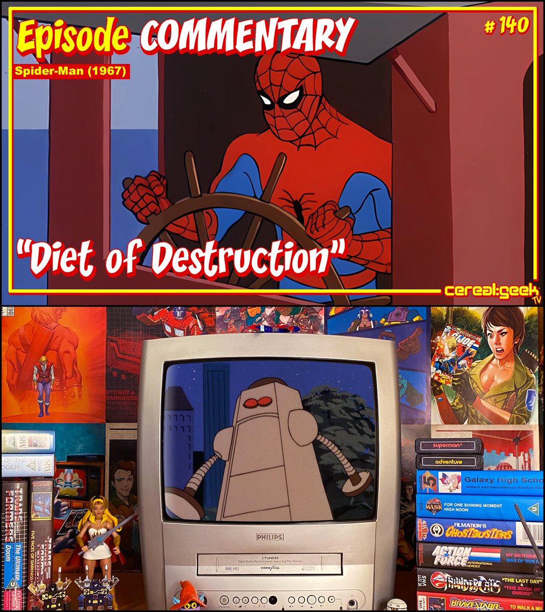 Check out my episode commentary for “Diet of Destruction”, a rather unique episode of the 1967 Spider-Man cartoon! 🙂 - youtu.be/nEzXzkCdarwa
