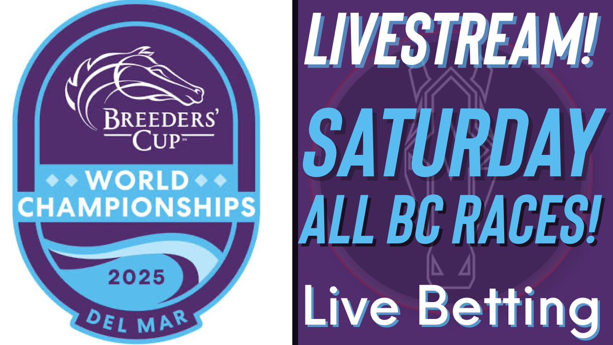Come join the #BreedersCup Live Stream with TTP!

Going live at 230pm ET through the full BC card!!

Link:

youtube.com/live/fLc3BMQ_o…