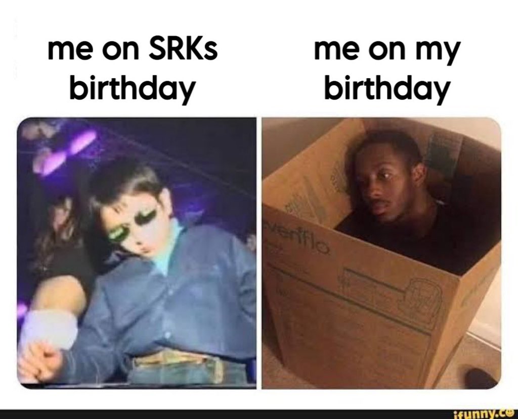 itxcheemrag's tweet image. Only a true SRK fan can relate to this 😂

 #HappyBirthdaySRK