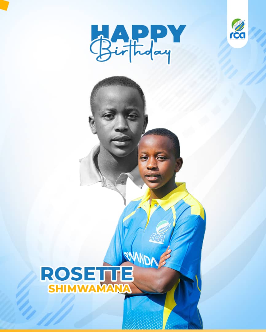 RwandaCricket's tweet image. Happy Birthday to our talented spinner, Rosette Shimwamana
Wishing you more wickets, more wins, and endless smiles ahead.
#GrowingWithEveryStep #RwandaCricket