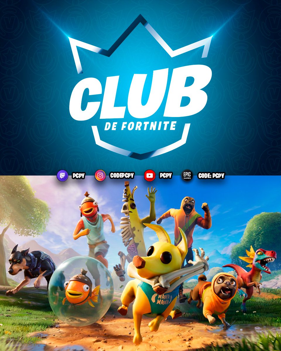 codepcpy's tweet image. ¡EL CLUB DE FORTNITE AL PARECER TENDRÁ UN ACOMPAÑANTE/MASCOTA!
Si te gusta mi contenido, usa el código ‘PCPY’ en la tienda, gracias ❤️ #ad
#Fortnite