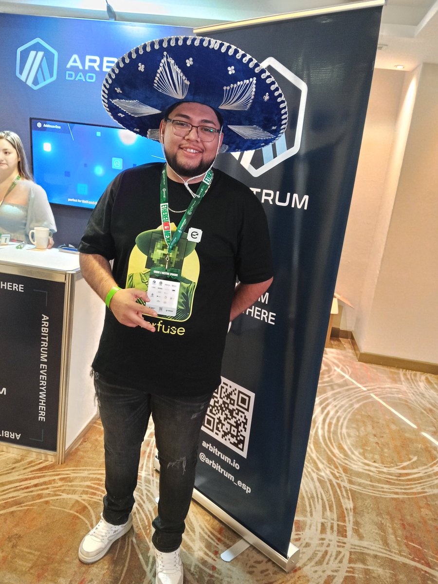 NachoVieyra4's tweet image. @arbitrum_esp Dia 2 y Arbitrum en ma casa @ethereum_mexico 
#EthMexico2025