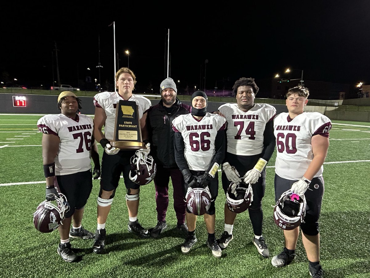Season didn’t end how we wanted but I couldn’t be prouder of this group. They accomplished so much including the schools first back to back playoff appearances in over a decade while also blocking for a top 3 rusher and a top 3 passer in the state. 

One of my favorite groups!
