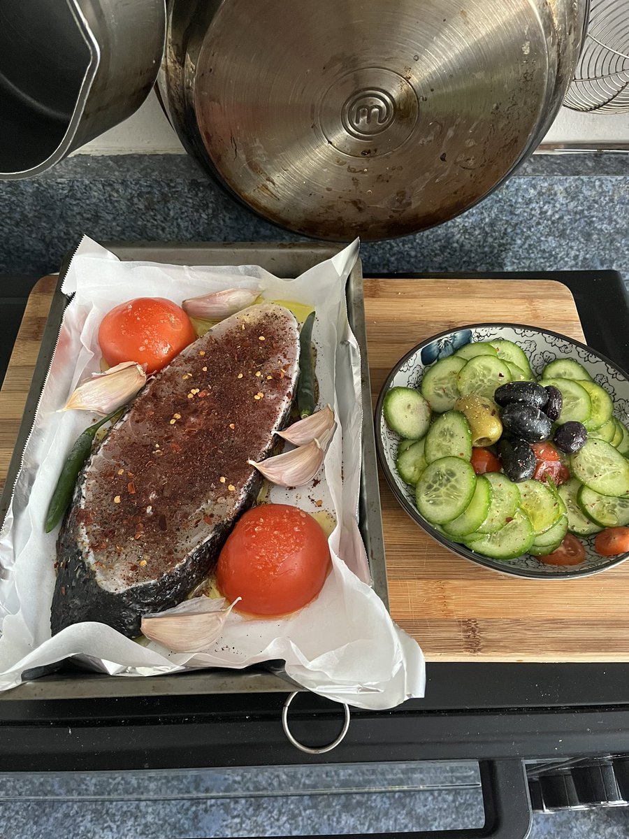 Agent99c's tweet image. Happy Saturday swordfish steak baked with rice #swordfish #saturday #foodie #lunch #food #foodlover #eatwell #sydney