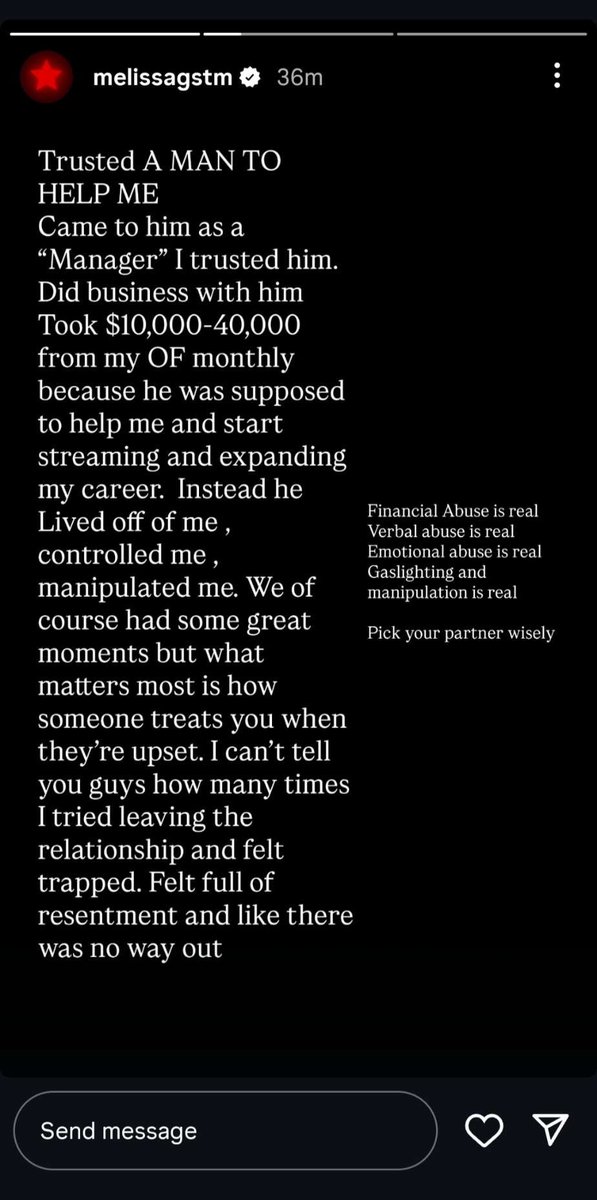 pintescore's tweet photo. Melissa says kayn abused her, manipulated her, and stole money from her 😳 https://t.co/YYRmLYhzbN