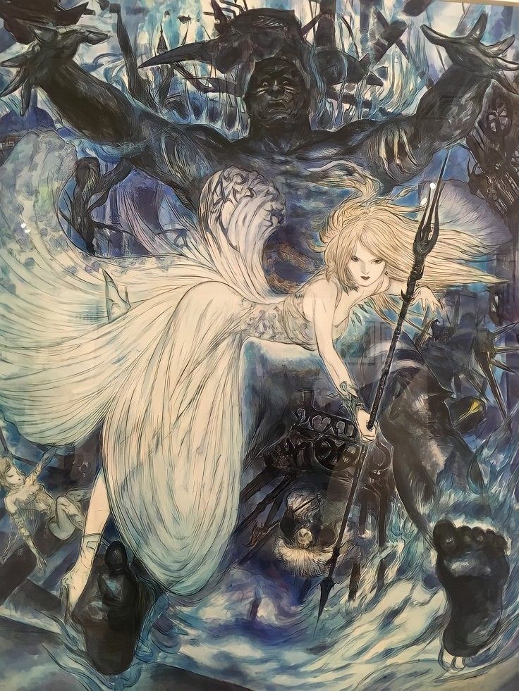 finalformlab's tweet image. Final fantasy artwork by Yoshitaka Amano