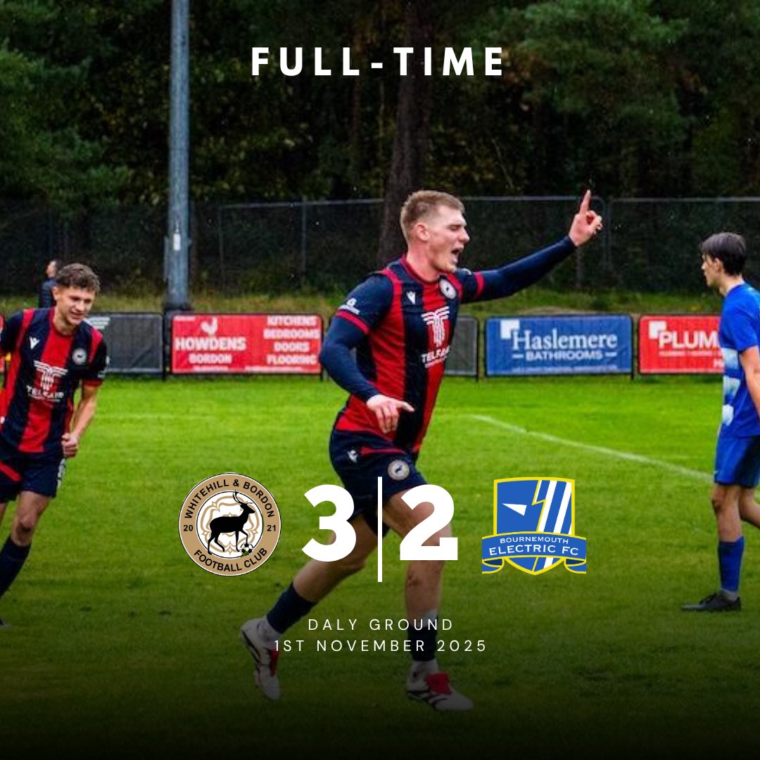 BordonFc's tweet image. 𝗙𝗨𝗟𝗟𝗧𝗜𝗠𝗘 | 𝗪𝗛𝗜𝗧𝗘𝗛𝗜𝗟𝗟 &amp;amp; 𝗕𝗢𝗥𝗗𝗢𝗡 𝗙𝗖 𝟯-𝟮 𝗕𝗢𝗨𝗥𝗡𝗘𝗠𝗢𝗨𝗧𝗛 𝗘𝗟𝗘𝗖𝗧𝗥𝗜𝗖 𝗙𝗖

A good win against a strong @bmouth1electric side

2 goals from JMac (MOTM) and 1 for OG see us progress to the next round of the Hampshire Trophy 🎩🏆

🔴🔵#UpTheStags🦌