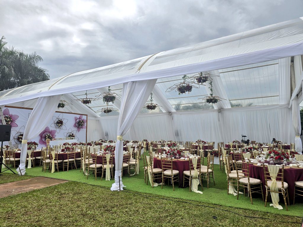 LNEVENTS_UG's tweet photo. How’s your Saturday unfolding? 😊

Here’s a sneak peek into one of our weekend venues, a perfect example of our premium tent setups.

Contact us today and experience the magic.
📞 +256779 681170 | +256701 917038

#LNEventsUg #EventSetup #UgandaEvents #EventPlanners #TentsForHire https://t.co/vyrsLrs19J