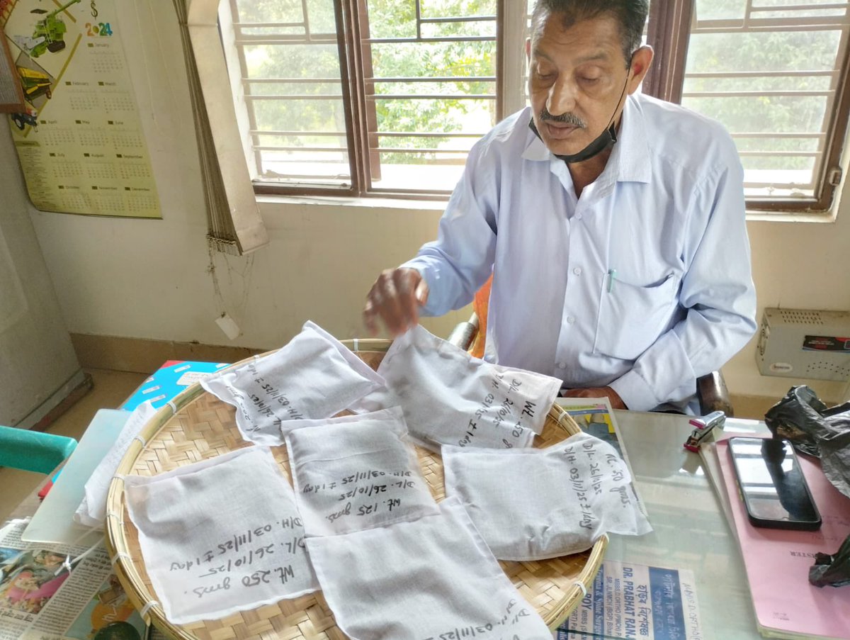 Ongoing commercial grainage activities at MSSPC, Kaliabari, Boko, Assam.
A promising grainage is underway with an expected cocoon:DFL ratio of 2:1 — an inspiring start for the Kotia commercial seed production for CSB MESSO.
<a href="/csbmot/">Central Silk Board Ministry of Textiles</a> <a href="/TexMinIndia/">Ministry of Textiles</a>