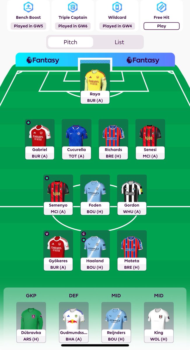iyeryogesh's tweet image. #GW10 - 1FT roll

Pedro 🔁 Mateta  

Haaland (c)

🌎3.6m

Bench headache, but went with Senesi for Defcon and as a hedge. Good luck all!
 
#FPL #FPLUSA