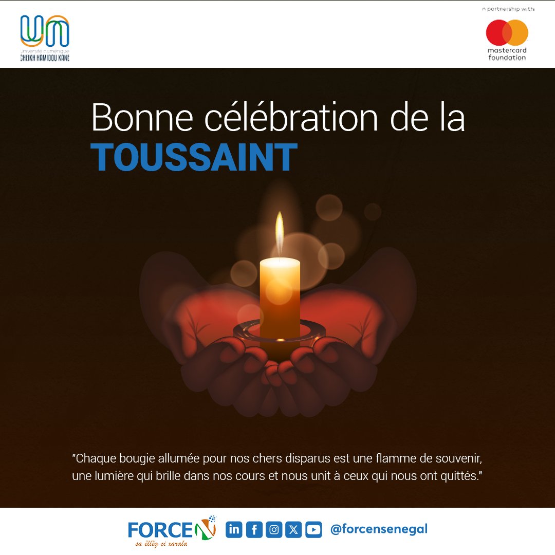 En ce 1er novembre, le programme <a href="/forcensenegal/">Force-N Sénégal</a> souhaite à toute la communauté chrétienne une belle fête de la Toussaint.

🙏 Que cette journée soit placée sous le signe du recueillement, du souvenir et de la paix.

#forcen #kebetu #Toussaint #Toussaint2025