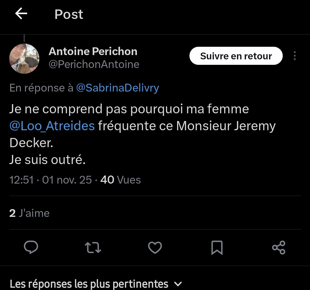 🔴 SIGNALEMENT 🔴 <a href="/NunezLaurent/">Laurent Nuñez</a> <a href="/SebLecornu/">Sébastien Lecornu</a> <a href="/EmmanuelMacron/">Emmanuel Macron</a> <a href="/PoliceNationale/">Police nationale</a> <a href="/prefpolice/">Préfecture de Police</a> <a href="/GDarmanin/">Gérald DARMANIN</a> 

Il est rare que j'affiche des msg identifiant des personnes nous menaçant directement sur les RS. 
Au vu des proportions que cela prend ces derniers temps, je dénonce les