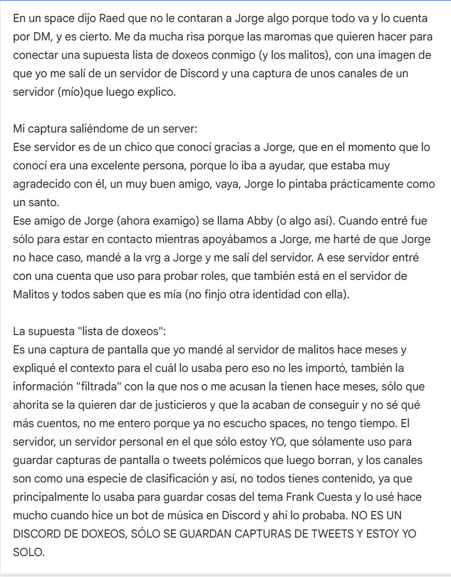 mannymny_'s tweet photo. Es la única hablaré de ésta clase de temas porque me da hueva, ya que sólo vengo a Twitter a pendjear y no tomármelo en serio como estos weyes que sólo agarran fragmentos de cosas para formar narrativas.

Contexto/explicación, la lista y vídeo de la supuesta lista. Saludos. https://t.co/LEiTxNUo9y
