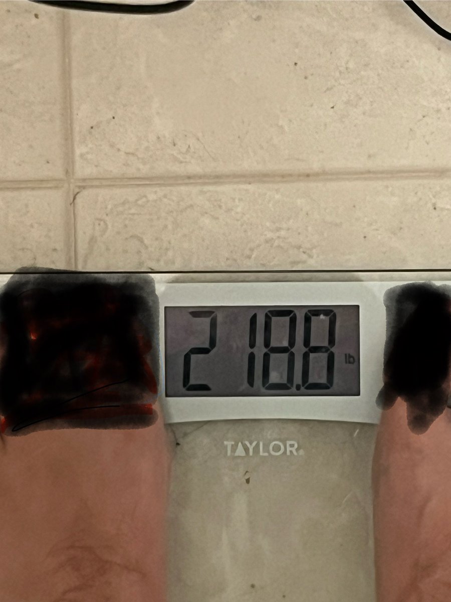 280 a year ago and today I weighed in at 218 today for the first time being under 220 since college. 220 was my original goal but now I’m on to new challenges and new goals! A lot of hard work even on days that I didn’t feel like getting out of bed to go workout! We ain’t done!