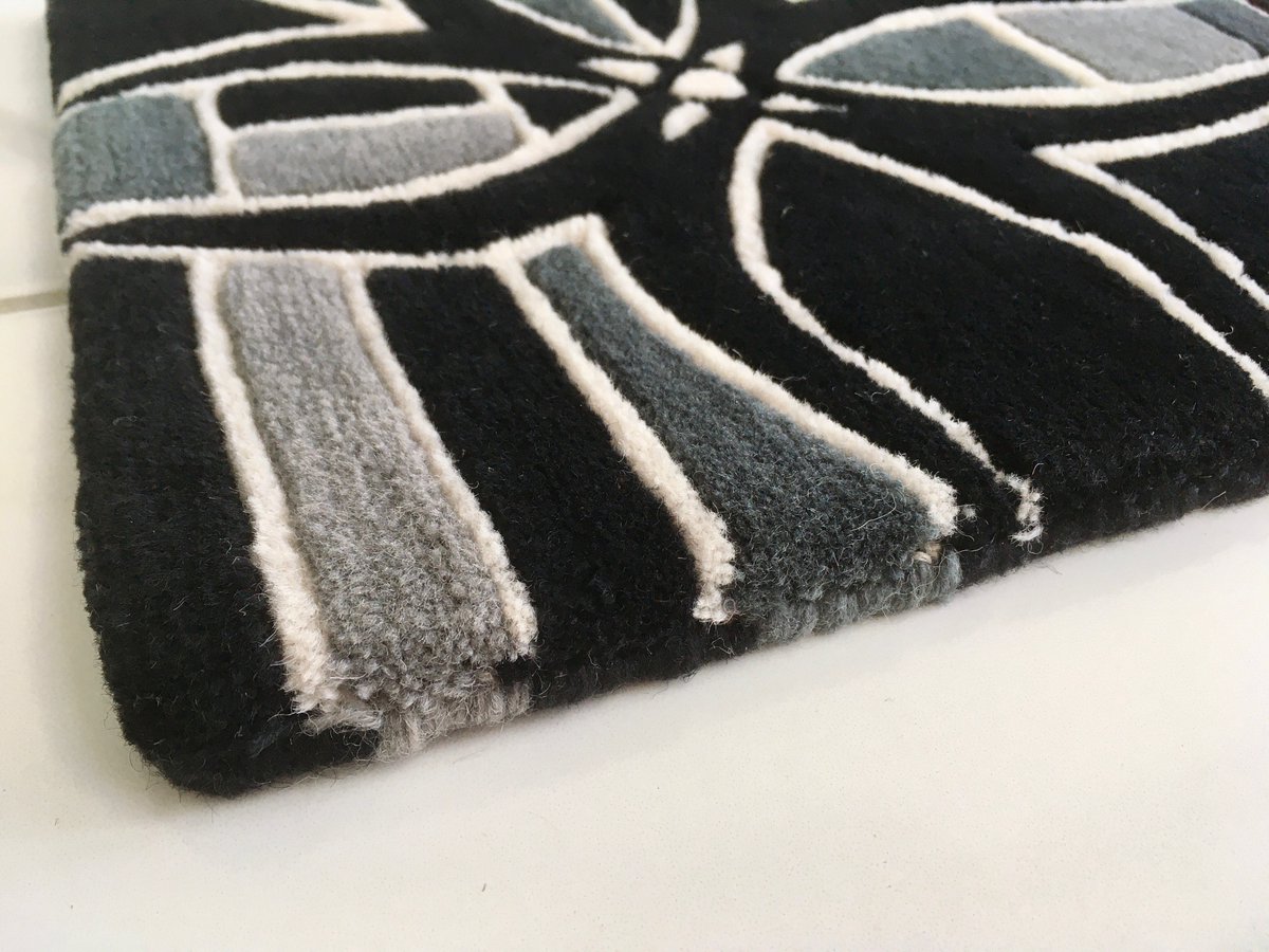 LukeEdwards_ID's tweet image. With its contrasting neutral colours, the Comic Noir rug from the BLOK Collection can be seamlessly implemented in any interior.

Luxuriously Hand knotted, it looks amazing and is very durable, allowing it to be used effectively in hospitality, commercial, &amp;amp; home interiors.