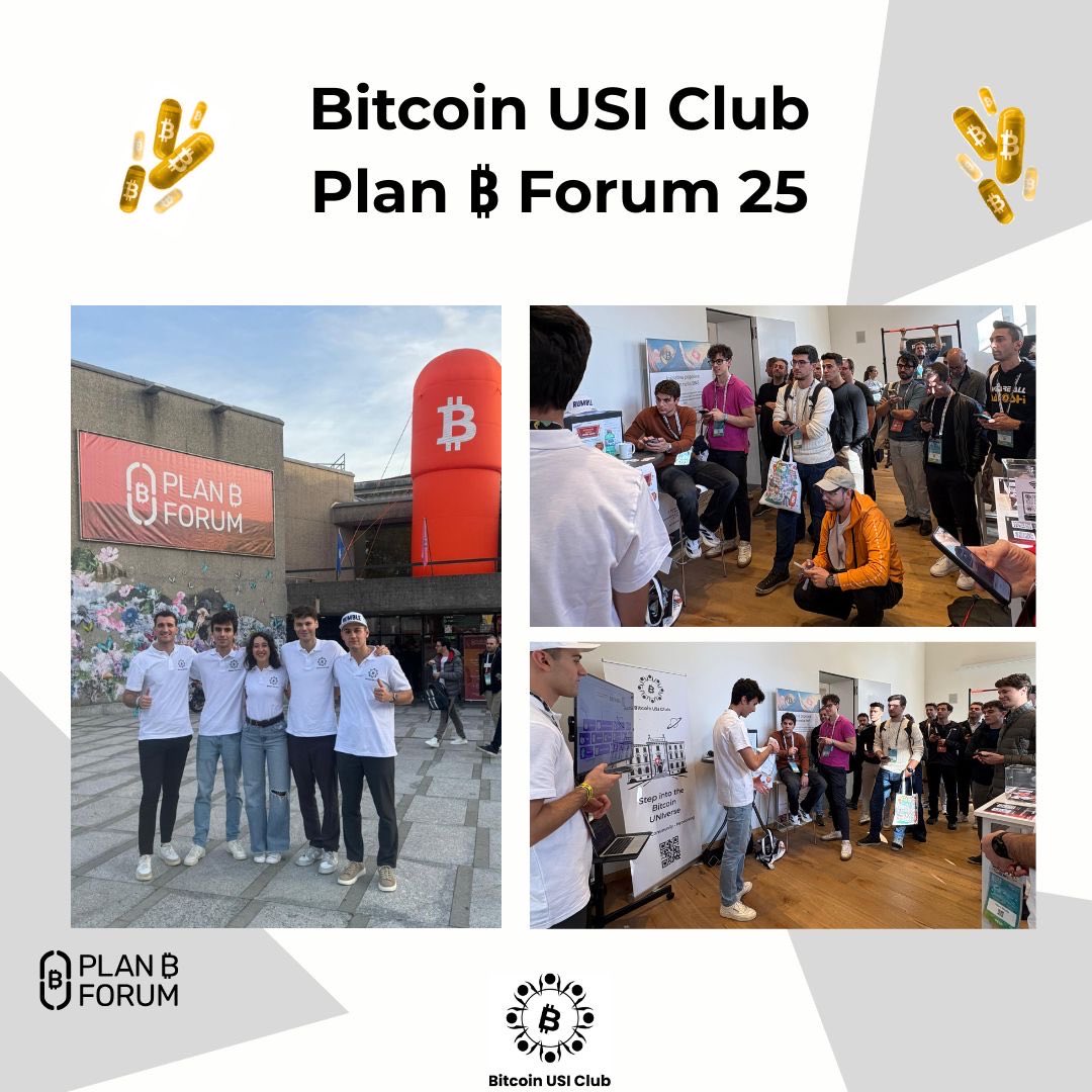 24 &amp; 25 ottobre: due giorni di full immersion al Plan ₿ Forum 🚀

Grazie a chi è passato dal nostro stand a Spazio21, ha giocato con noi al Kahoot e ha portato tanta energia!

🗓️ Ci vediamo il 27 novembre con la serata “Perché bitcoin cambierà il mondo insieme a <a href="/giacomozucco/">Giacomo Bitcoin Ideological Destroyer Zucco</a>!