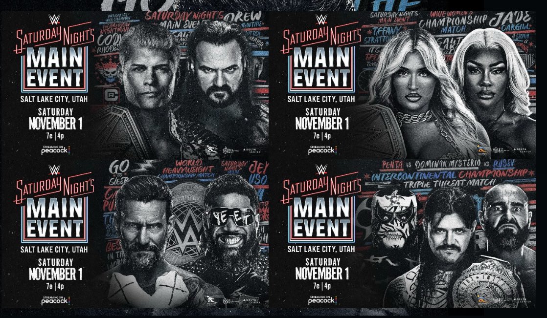 WrestleOps's tweet image. Official final full card for SNME which goes down tonight.