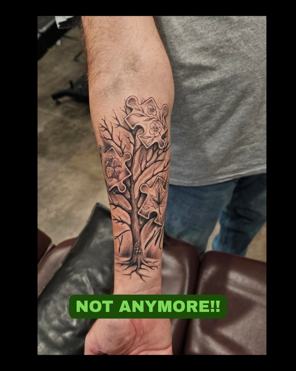 I've wanted to do this for so long but was terrified. not of needles, or pain but of the permanence and the fear I wouldn't be happy with it. Now, I stare at my forearm, elated with how this vision I've had turned out