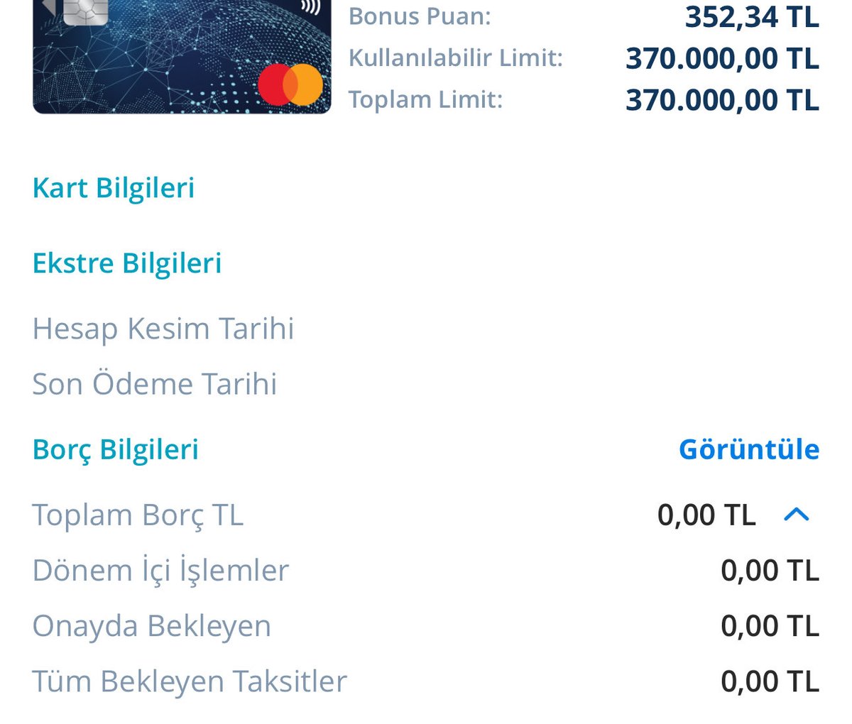 Bana 30 yaşında nasip oldu allahım isteyen herkese nasip etsin .. tüm kredi kartı taksitleri ve borçlarını temizlemeyi