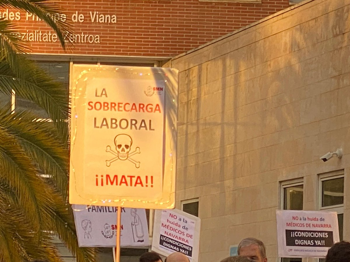 Mayor riesgo de suicidio, de fracaso en en relaciones, de insomnio, de ansiedad, de algunos cánceres, de depresión, adicciones… es el precio que pagamos por ejercer la medicina en condiciones inhumanas. 
<a href="/APEMYF_2025/">APEMYF</a> #medicosdenavarra