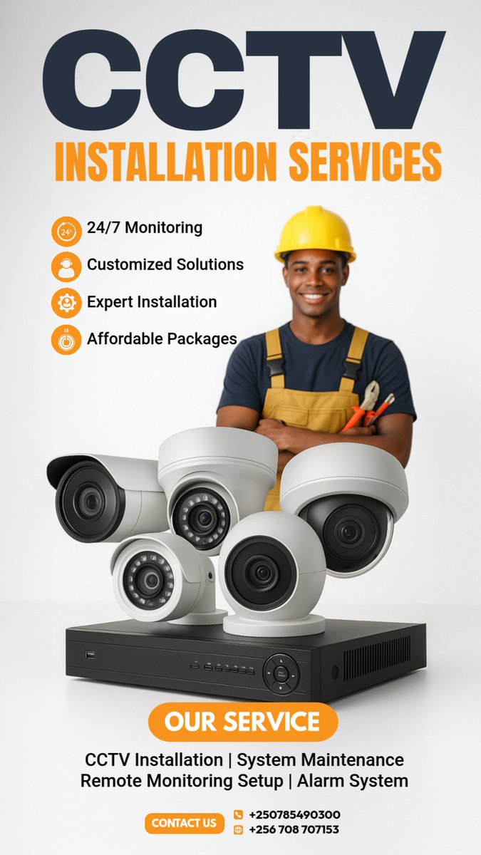 ComputeVETERANS's tweet image. Safety you can trust.
Smart CCTV installation for your home or business — powered by Computing Veterans.
Secure. Reliable. Affordable.
#ComputingVeterans #CCTVInstallation #TechExperts #StaySafe #SmartSecurity