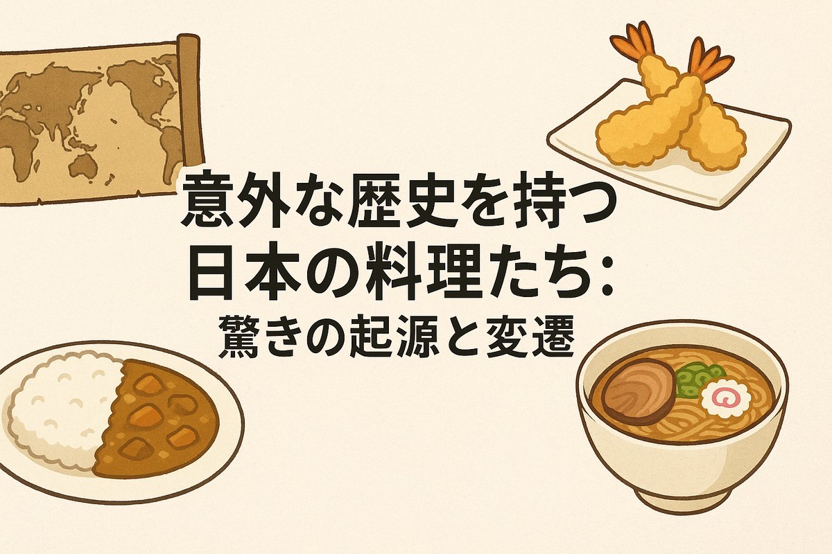 🍤天ぷらの起源はペルシア⁉️ 
🍛カレーライスはイギリス経由⁉️ 
🍜ラーメンは室町時代から⁉️  

「和食」だと思っていた料理の意外すぎる真実30選✨  親子丼が出前専用だった理由、オムライス誕生の心温まる秘話など、知れば料理がもっと美味しくなる歴史が満載📖eternalstudent.jp/entry/2025/11/… 

#日本料理