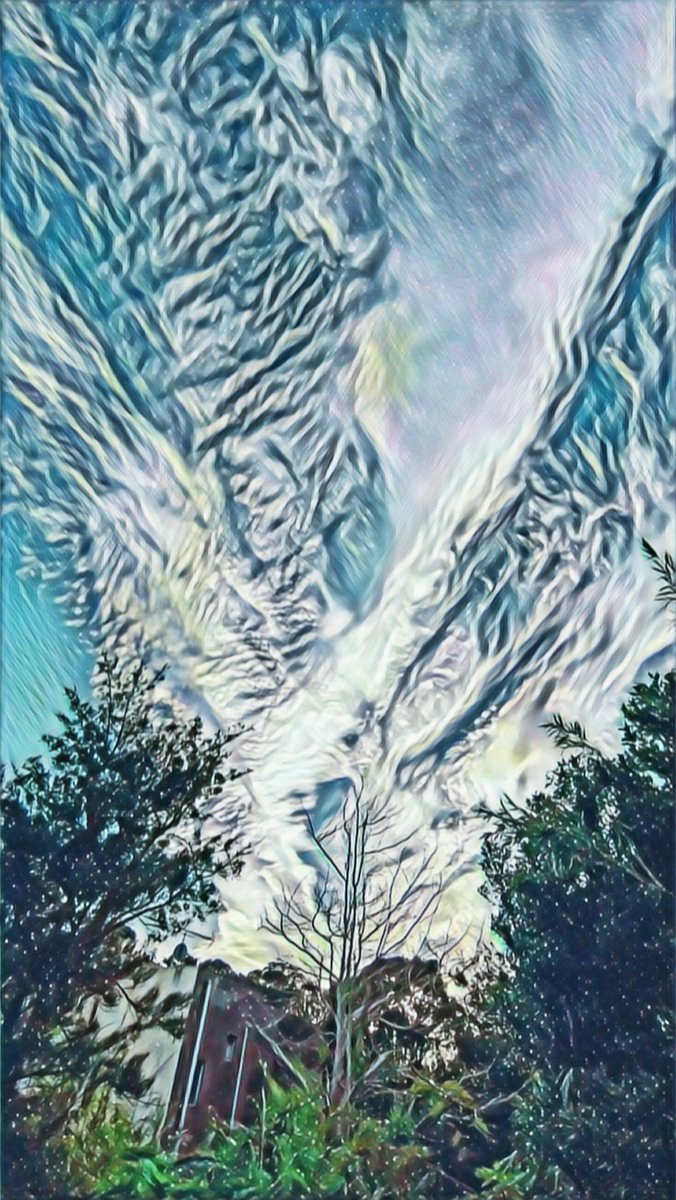 今朝方、寒くて目が覚めた。
夢を絵にしてみました。こんな感じです。どうりで寒い訳だ。寒冷化でしょうか？
小氷期に入らないかな🤔？
#東京都 #八丈島 #小氷期 
#氷河期 #入らないかな 
#八丈島 #台風22号 #台風23号