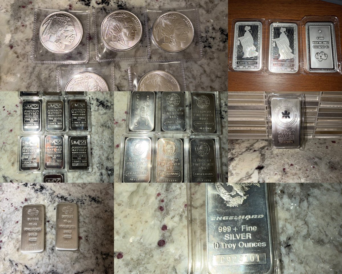 757sGhost's tweet image. Starting my #silver #stacking journey.  Hope I’m doing it right lol