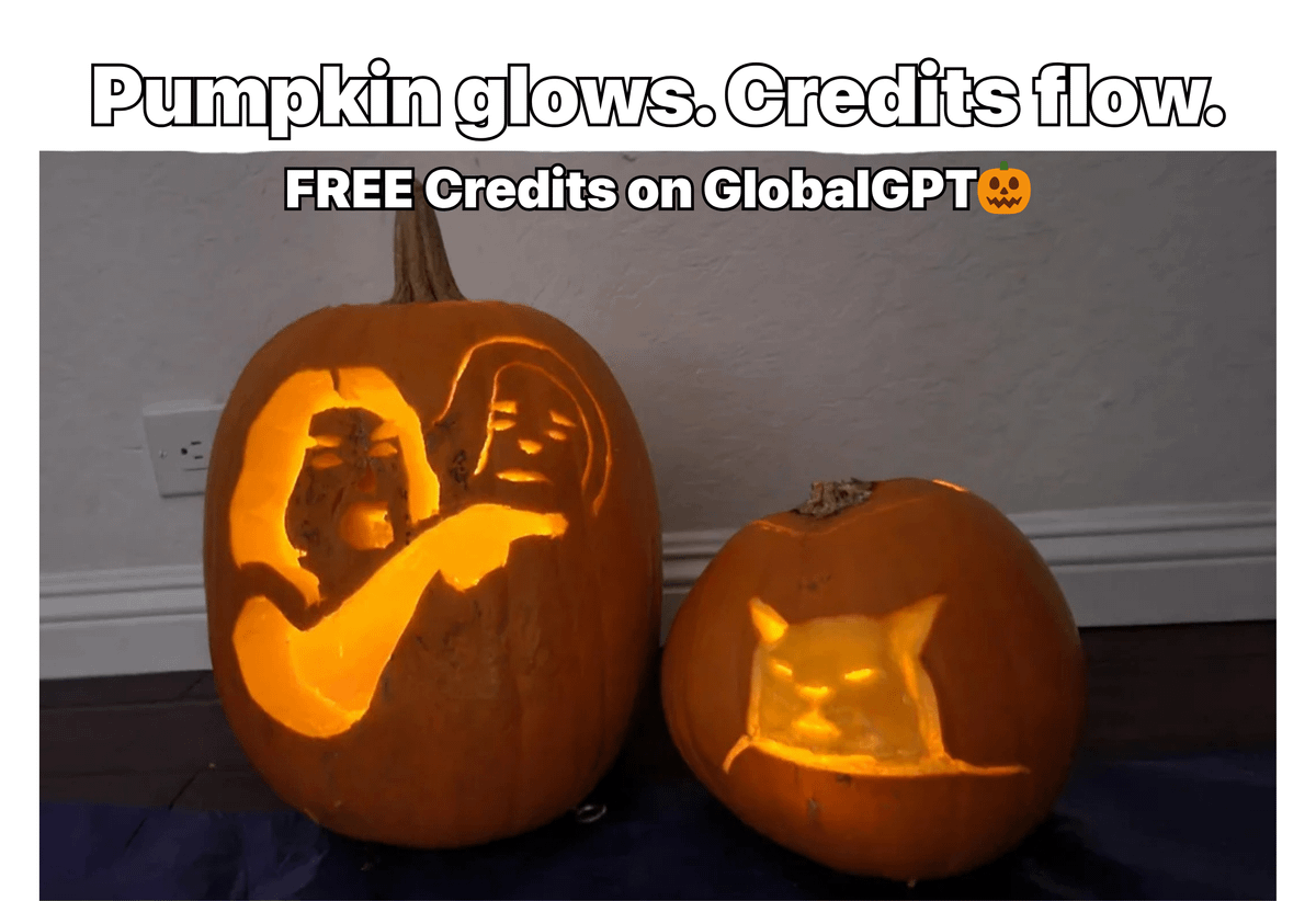 🚨 BREAKING: GPT-5 &amp; Midjourney are FREE for new users on GlobalGPT! 🧠🎨

Plus — Sora 2 is available too

🎃 Halloween Special: click the pumpkins at the bottom-right corner to collect credits and unlock extra AI fun!

Try it here 👇
