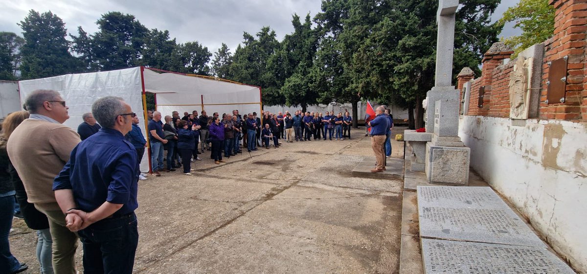 Acto de homenaje a Ramiro Ledesma Ramos, fundador de las JONS, y a los Mártires de Aravaca ¡PRESENTES!