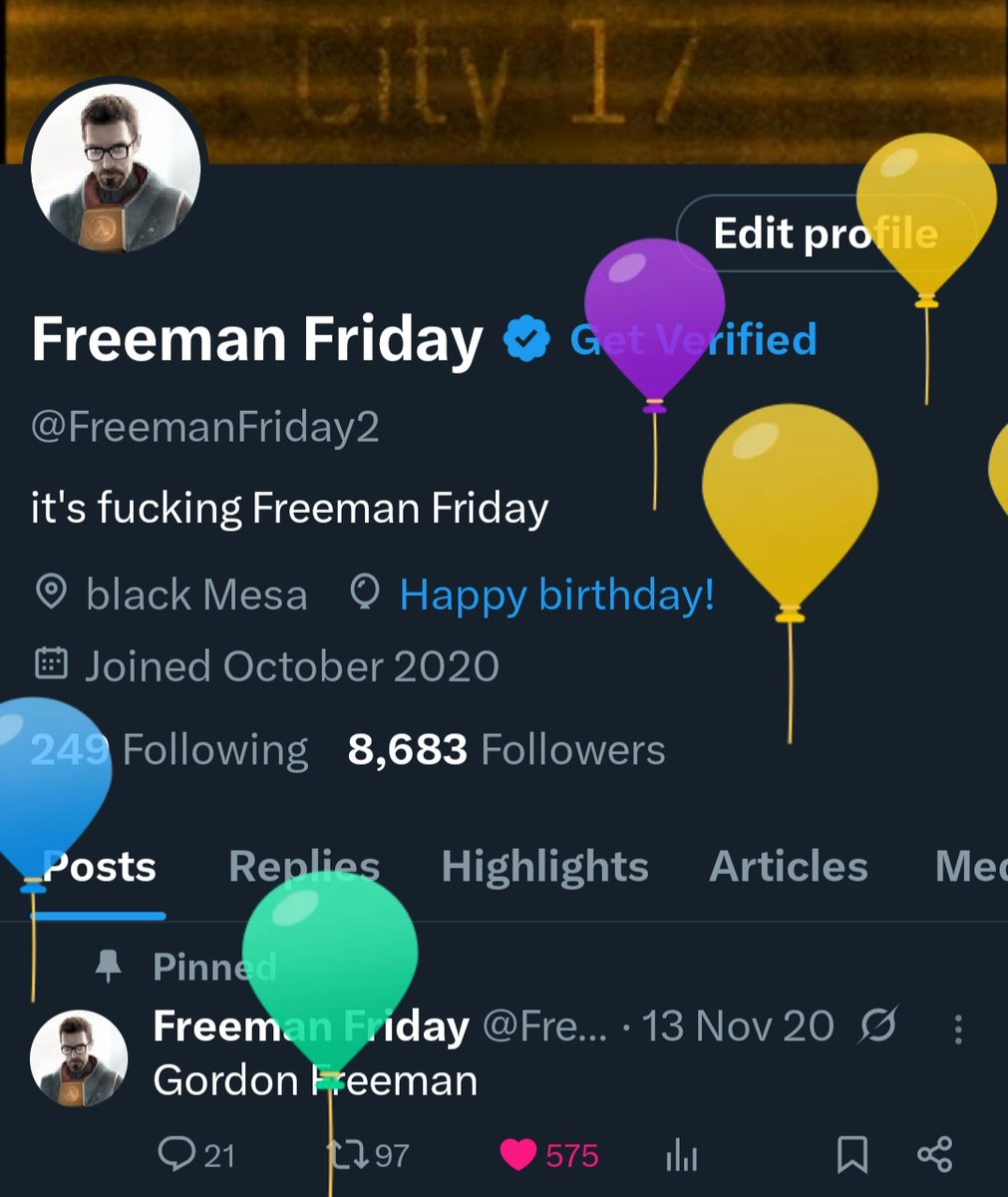 I know it's not Friday but today it's my birthday