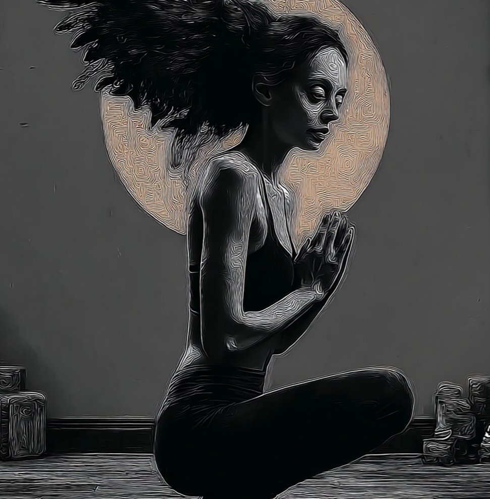 Sitting low, feet grounded, brain gets quiet. Malasana brings everything back down to earth.