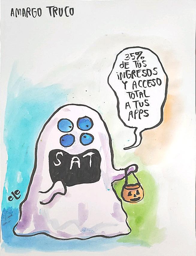 girodetuercamx's tweet image. 35% de tus #Ingresos o más

Amargo #Truco, cartón de @elefigueroa
