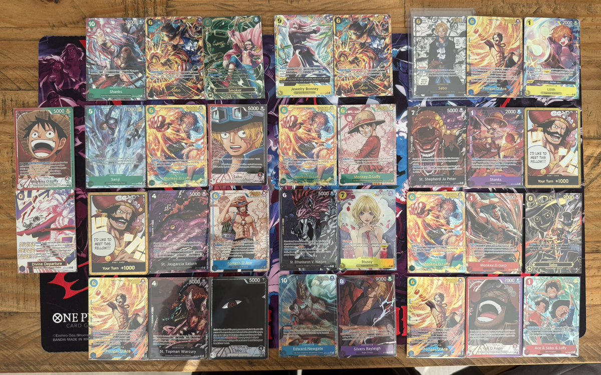 Not a bad haul from Pre-Release, and our case. 

#optcg