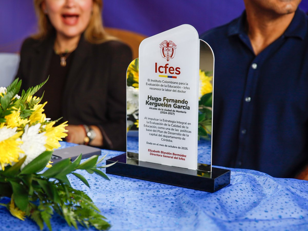 kerguelenhugo's tweet image. Octubre nos deja grandes noticias para Montería:

✅ Recibimos el galardón a la ciudad que más escaló en el Índice de Competitividad de Ciudades, subiendo del puesto 20 al 17.

✅ El ICFES reconoció a Montería por la mejor estrategia educativa implementada para las Pruebas Saber,…